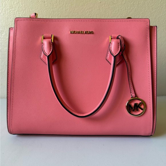 Michael Kors Pink Coral Tote Bag - Picture 6 of 13